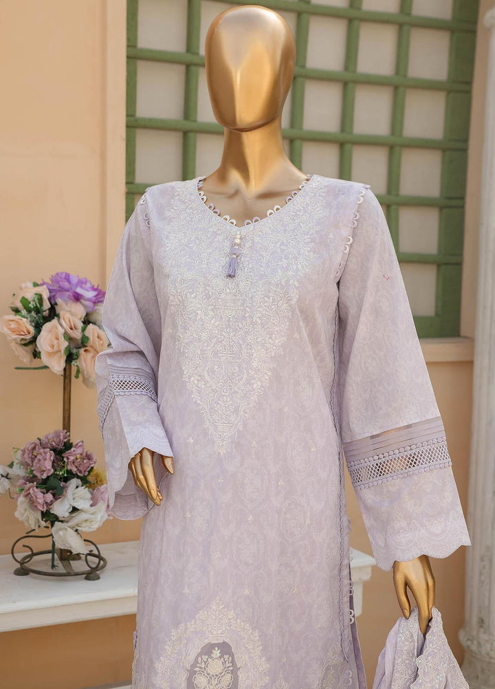 HZ Textiles Embroidered Lawn Suits Unstitched 3 Piece HZ23PCH-3 PEC-2316 - Summer Collection