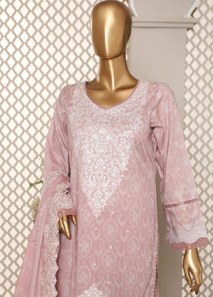 HZ Textiles Embroidered Lawn Suits Unstitched 3 Piece HZ23PCH-4 PEC-2317 - Summer Collection