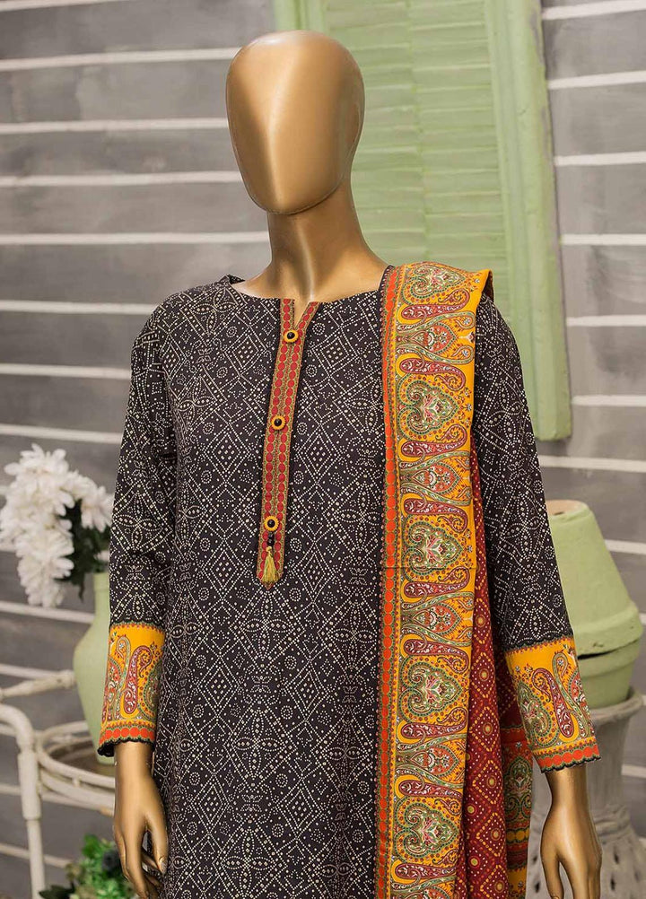 HZ Textiles Printed Viscose Suits Unstitched 3 Piece HZ22WS PSW-03 - Winter Collection