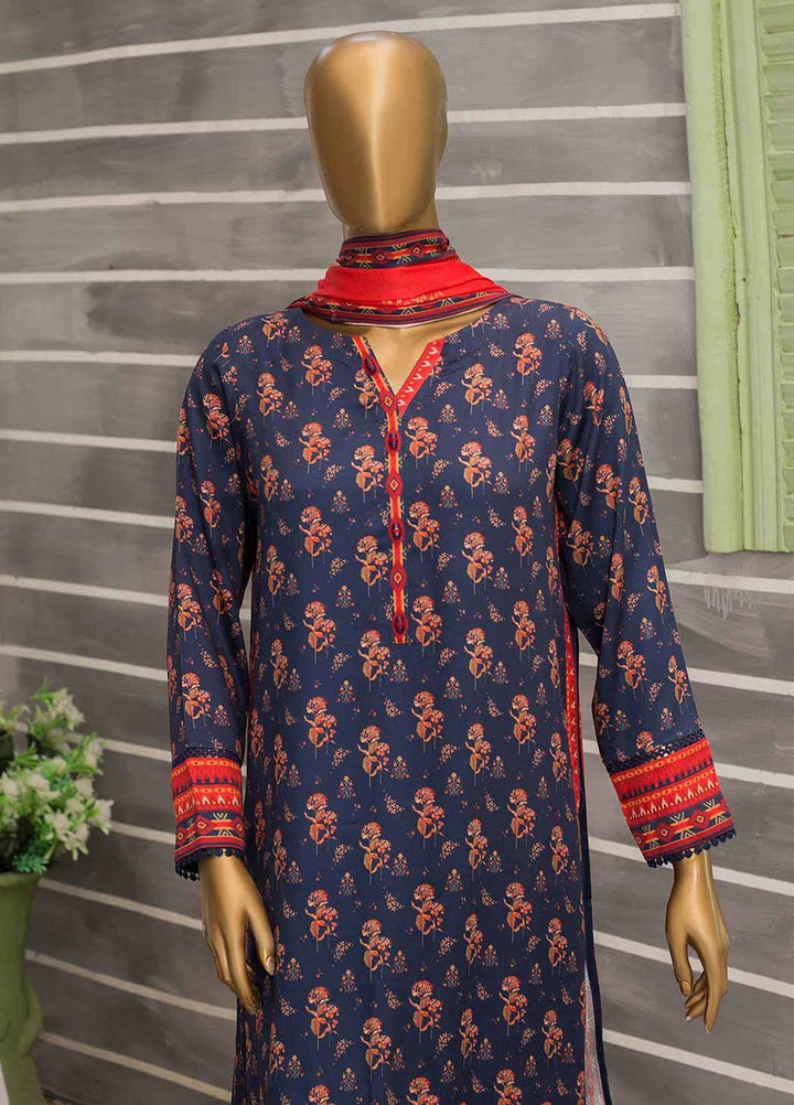 HZ Textiles Printed Viscose Suits Unstitched 3 Piece HZ22WS PSW-06 - Winter Collection