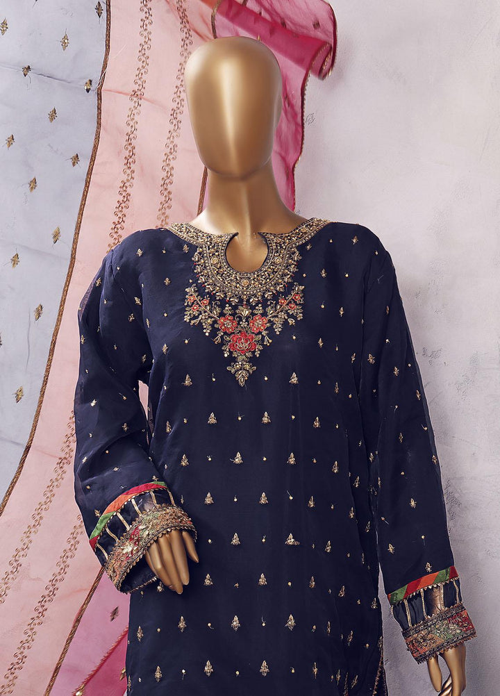 HZ Textiles Luxury Pret Embroidered Organza 2 Piece Suit HZ22PRT HZK 32 B