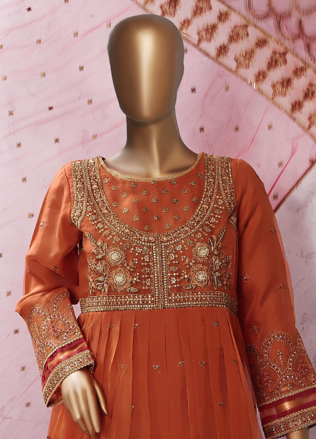 HZ Textiles Luxury Pret Embroidered Organza 2 Piece Suit HZ22PRT HZK 48 A