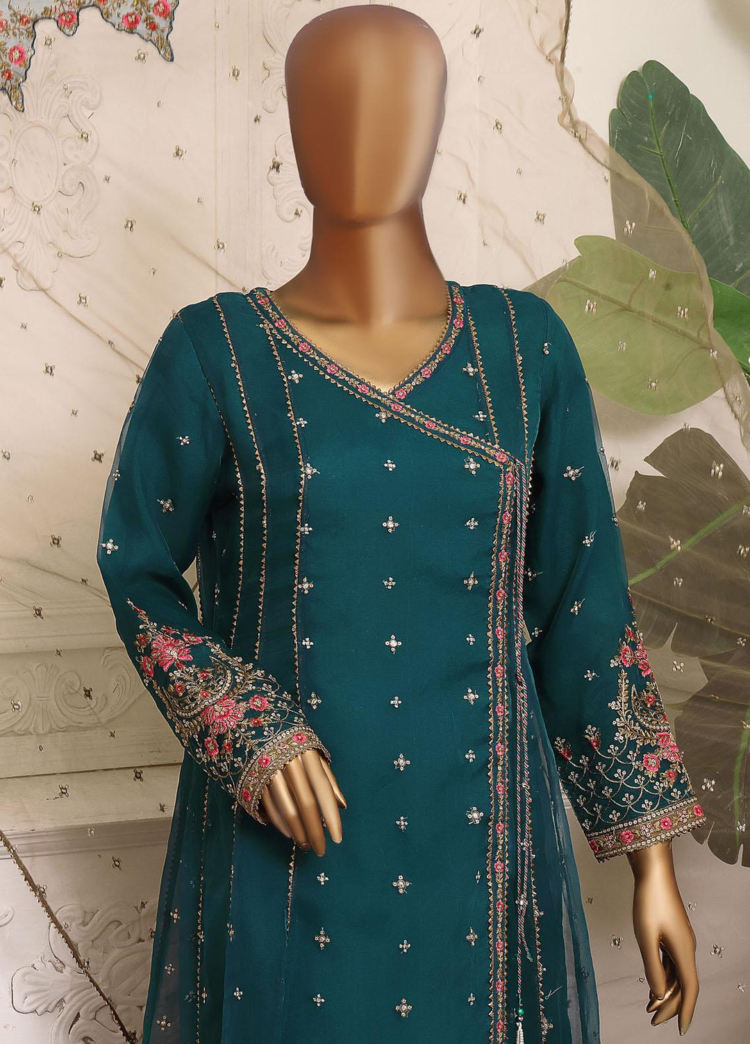 HZ Textiles Luxury Pret Embroidered Organza 2 Piece Suit HZ22PRT HZK 61