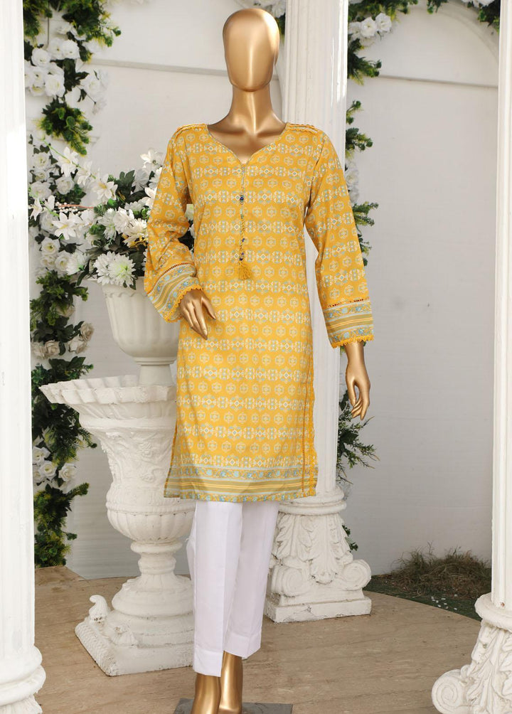 HZ Textiles Pret Printed Lawn Kurti HZ23OT D-13