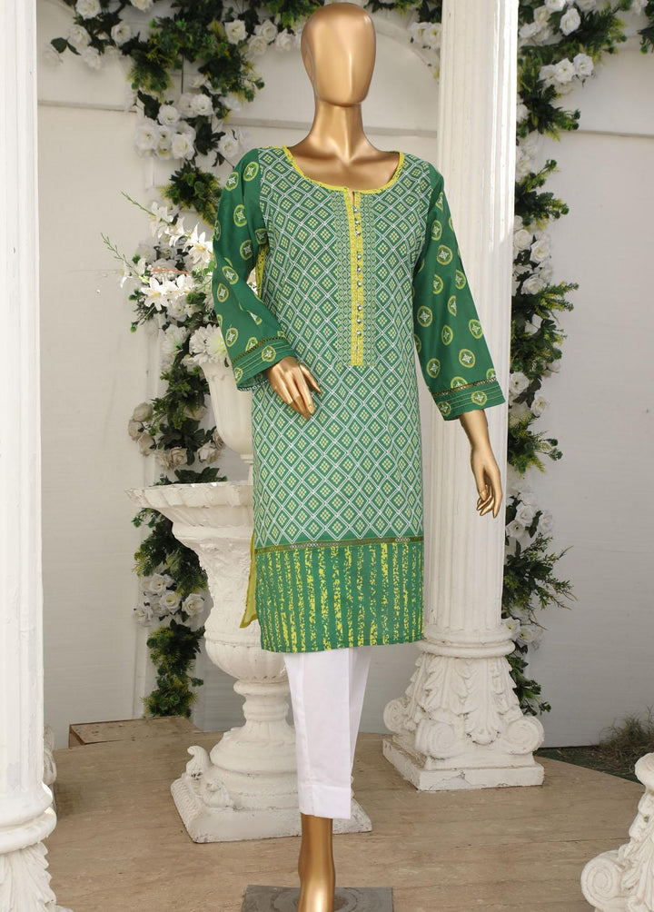 HZ Textiles Pret Printed Lawn Kurti HZ23OT D-14