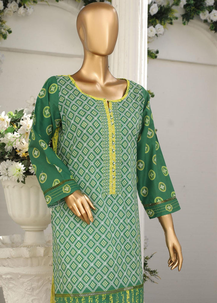 HZ Textiles Pret Printed Lawn Kurti HZ23OT D-14