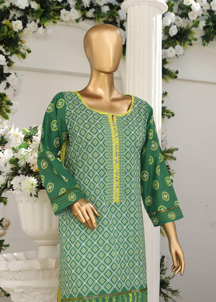 HZ Textiles Pret Printed Lawn Kurti HZ23OT D-14