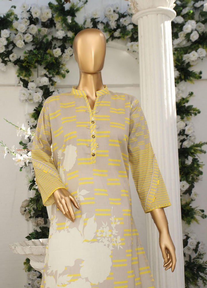 HZ Textiles Pret Printed Lawn Kurti HZ23OT D-15