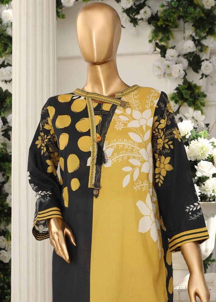 HZ Textiles Pret Printed Lawn Kurti HZ23OT D-16