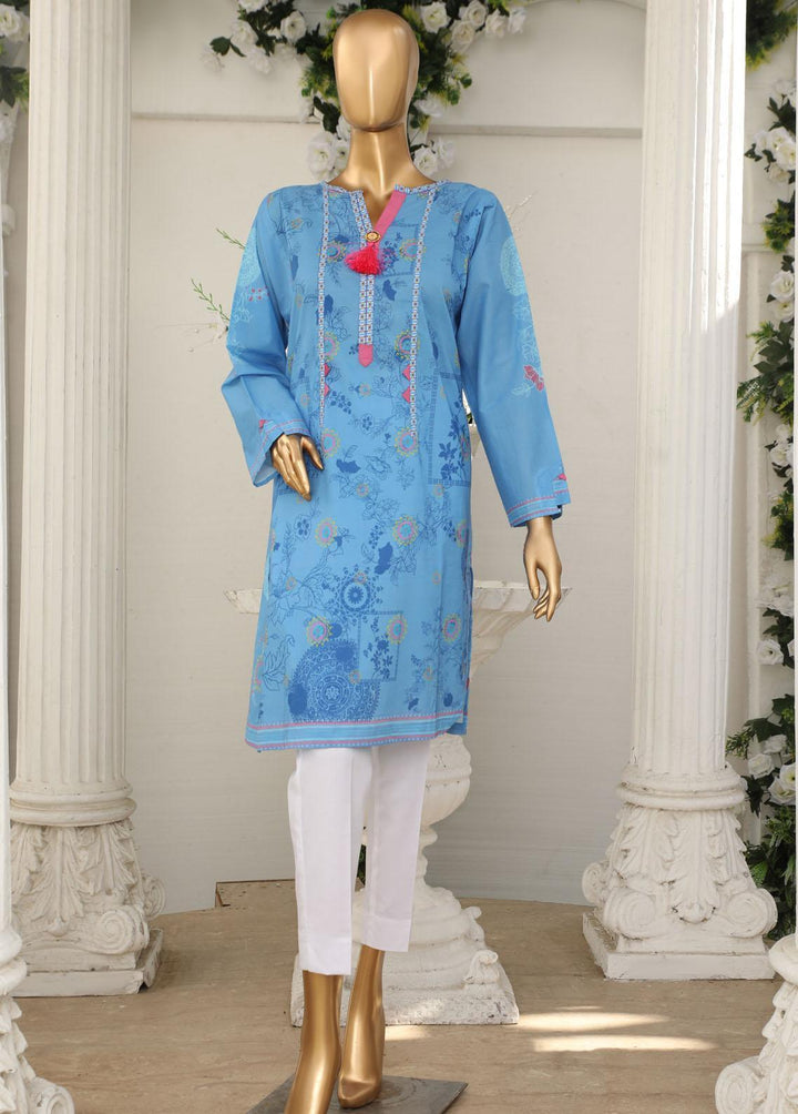 HZ Textiles Pret Printed Lawn Kurti HZ23OT D-20