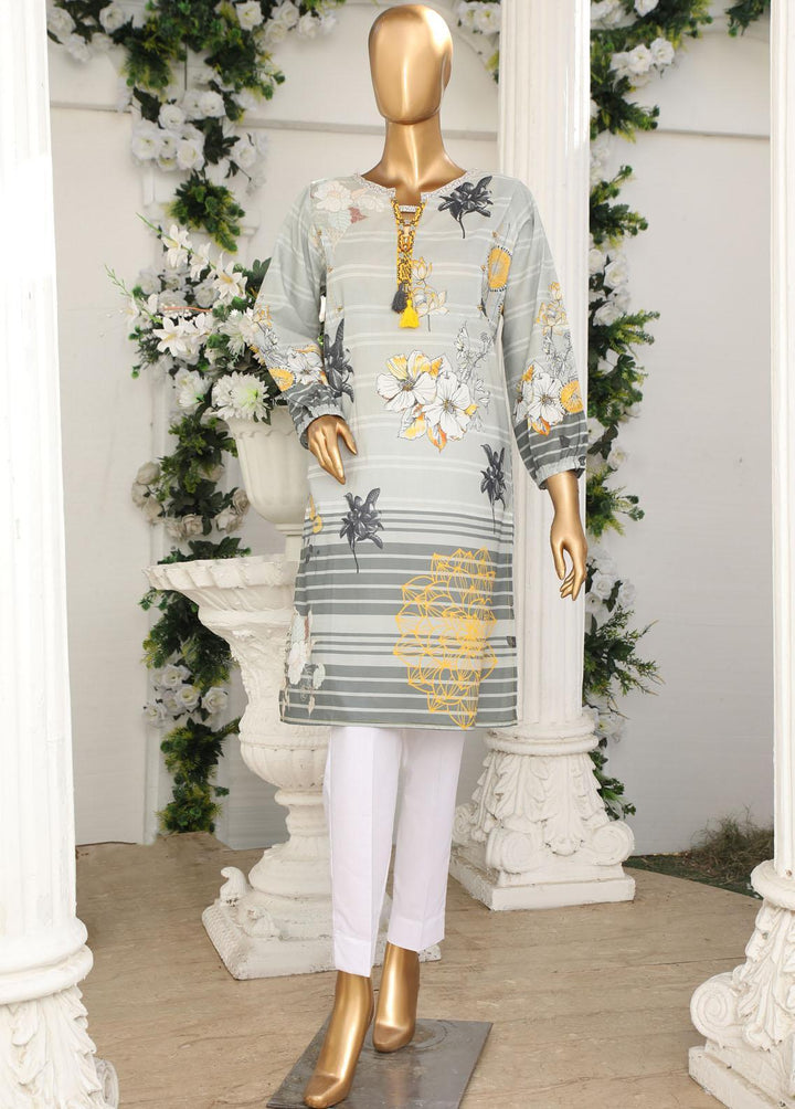 HZ Textiles Pret Printed Lawn Kurti HZ23OT D-22