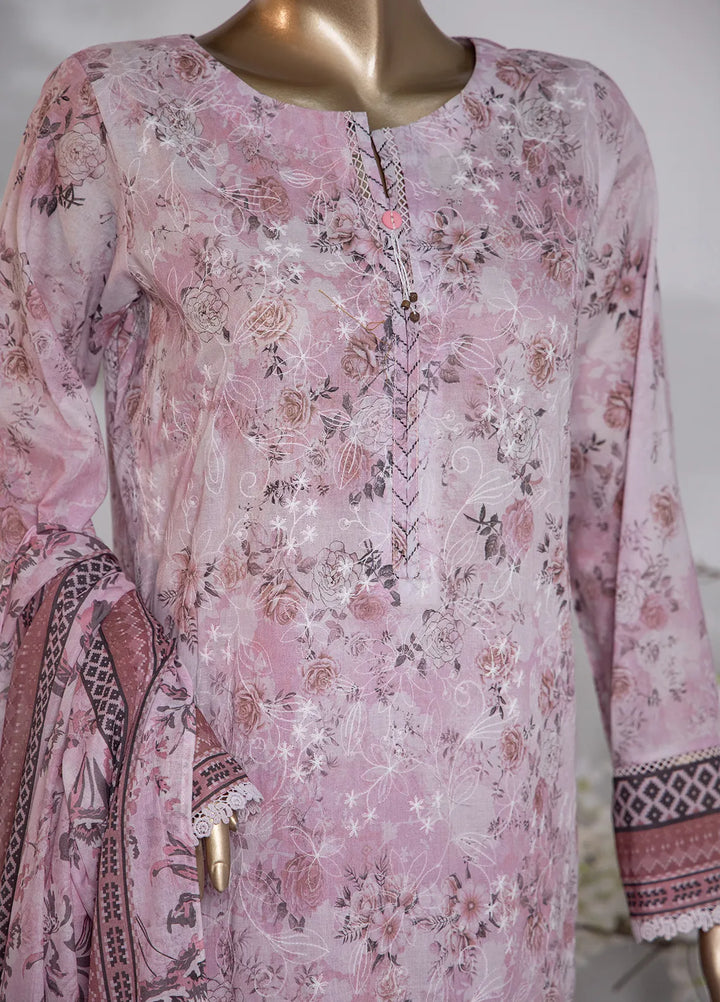 HZ Textiles Pret Printed Lawn 3 Piece Suit PDE-798