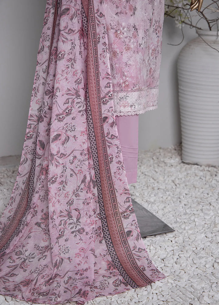 HZ Textiles Pret Printed Lawn 3 Piece Suit PDE-798