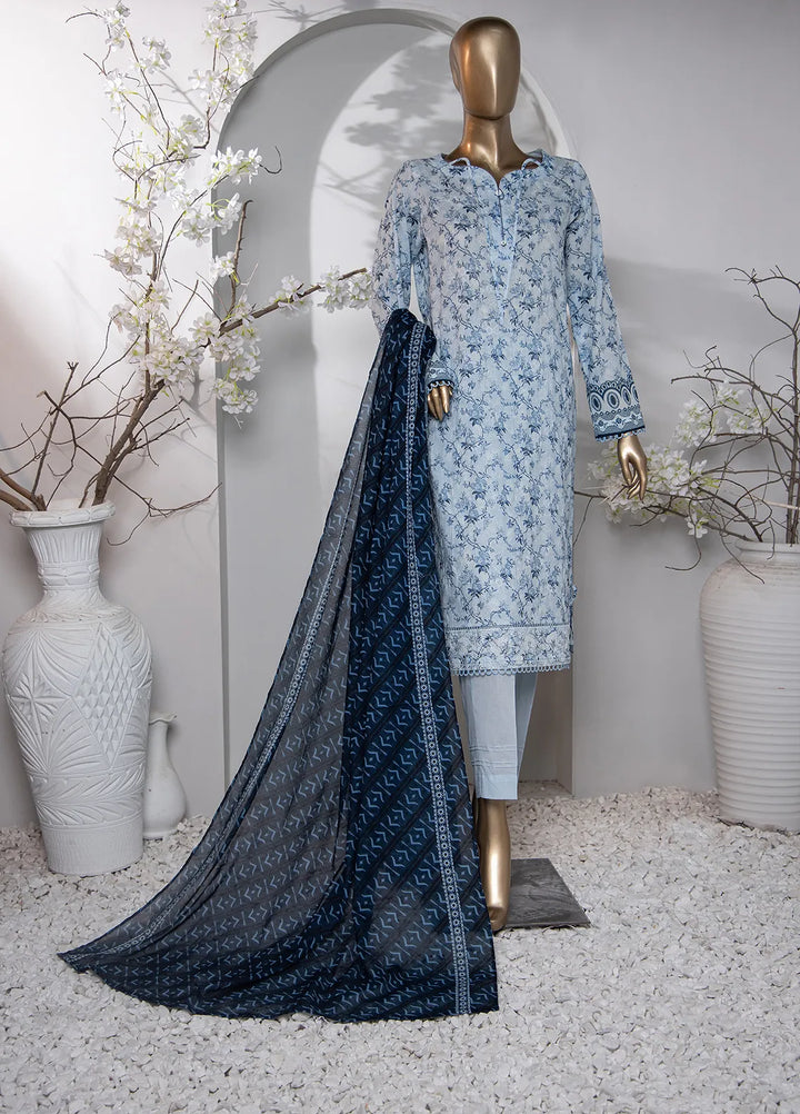 HZ Textiles Pret Printed Lawn 3 Piece Suit PDE-799
