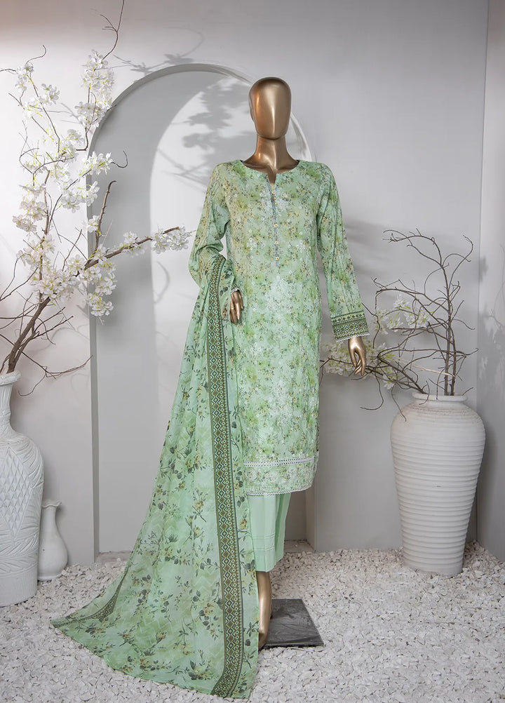 HZ Textiles Pret Printed Lawn 3 Piece Suit PDE-800