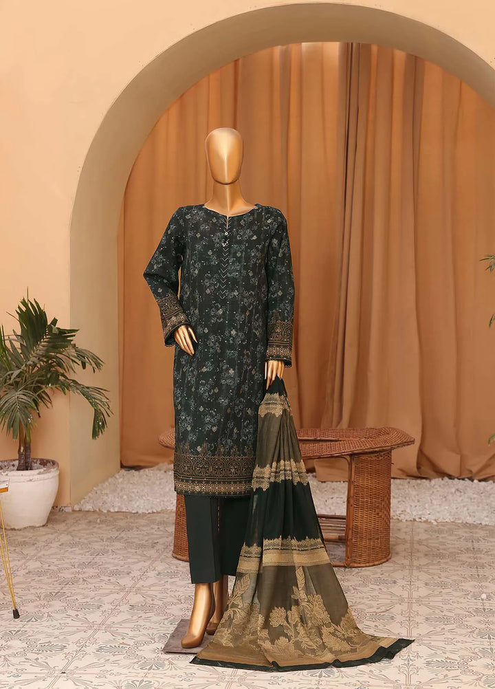 Hz Textiles Printed Cotton Suits Unstitched 3 Piece HZ24TJ TJS-1146 - Fall Collection