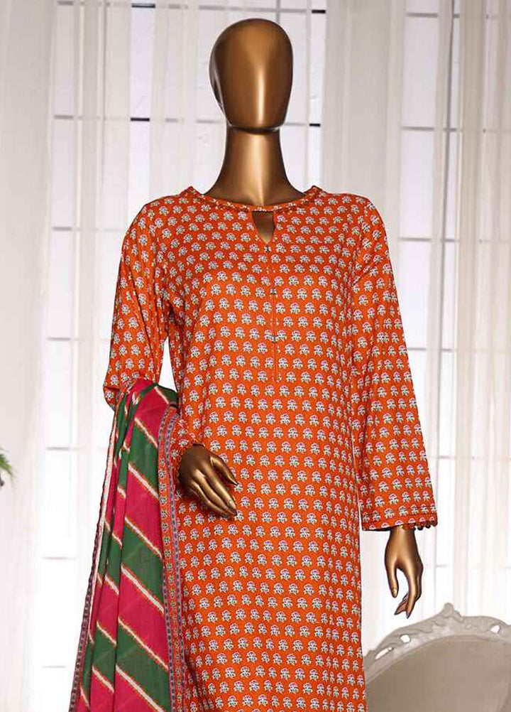 HZ Textiles Printed Lawn Suits Unstitched 3 Piece HZ25OL OC-04 - Summer Collection