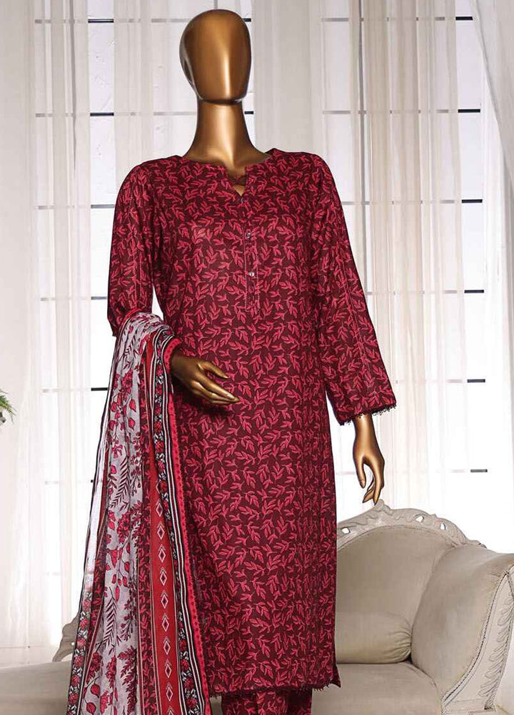HZ Textiles Printed Lawn Suits Unstitched 3 Piece HZ25OL OC-06 - Summer Collection