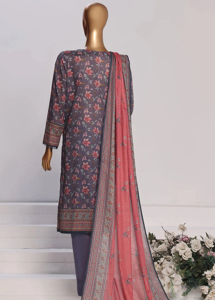 HZ Textiles Printed Lawn Suits Unstitched 3 Piece HZ25PL PPC-174 - Summer Collection