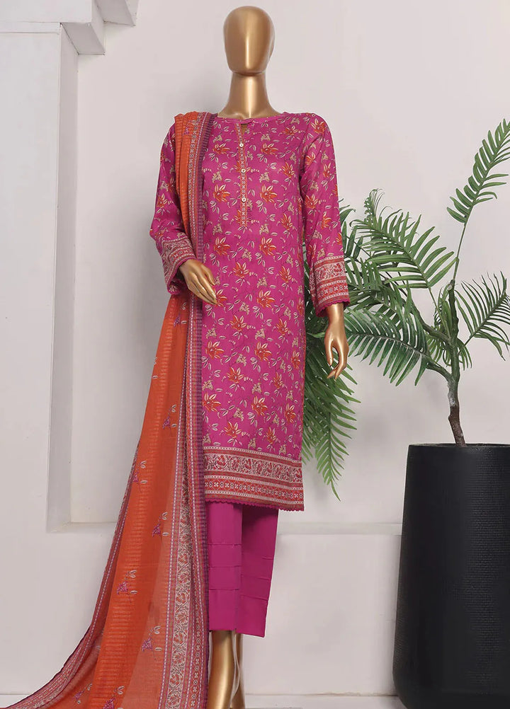 HZ Textiles Printed Lawn Suits Unstitched 3 Piece HZ25PL PPC-175 - Summer Collection