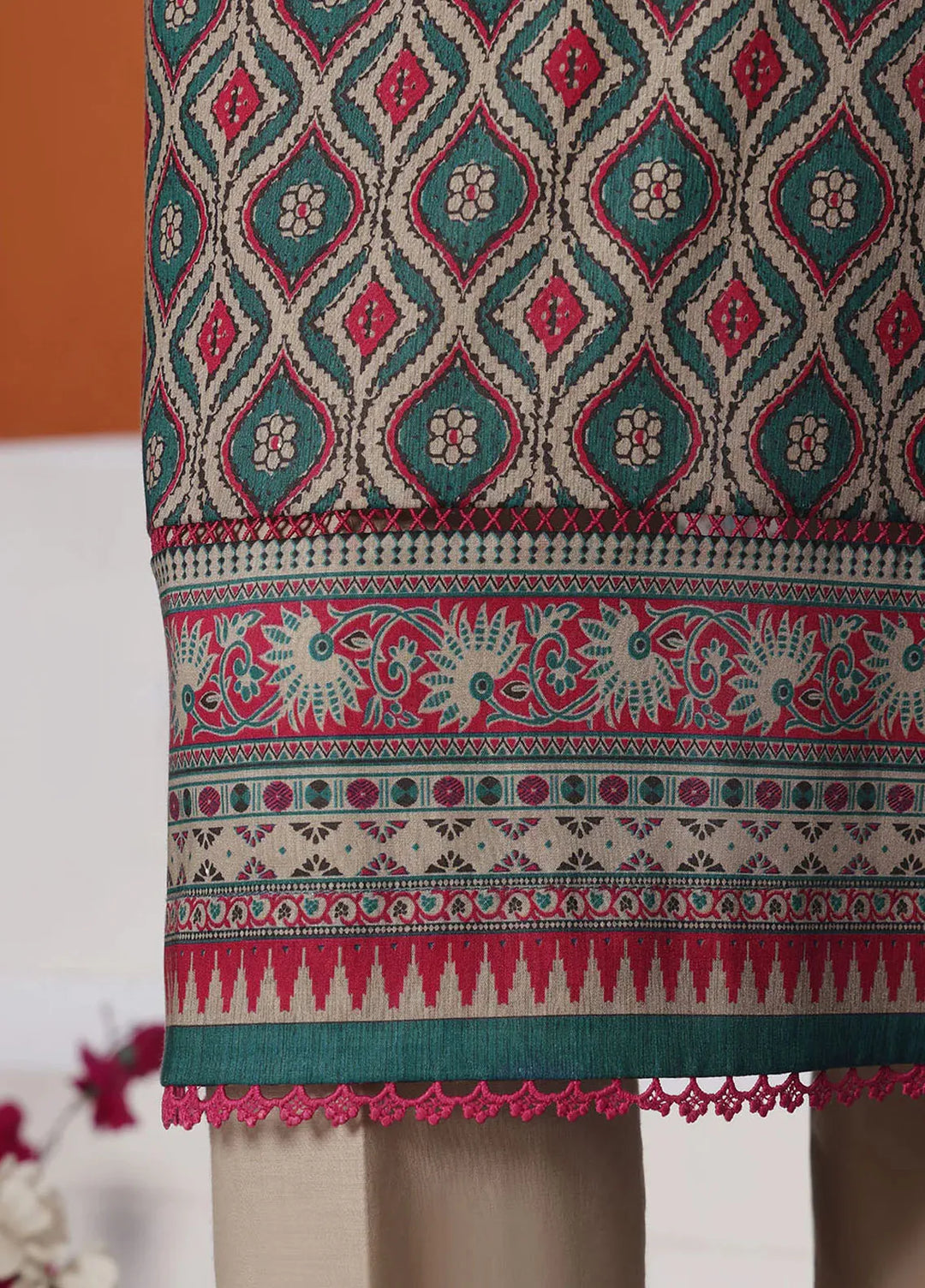 HZ Textiles Printed Lawn Suits Unstitched 3 Piece HZ25PL PPC-176 - Summer Collection