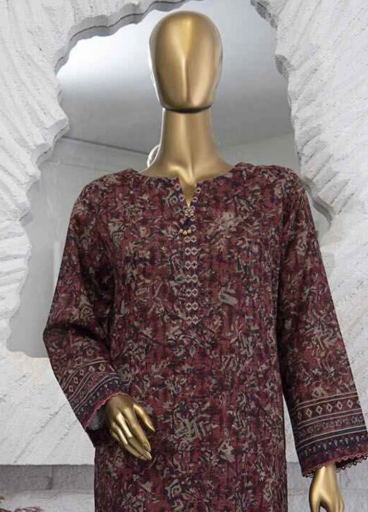 Hz Textiles Printed Lawn Suits Unstitched 3 Piece HZ25PS PPC-205 - Summer Collection