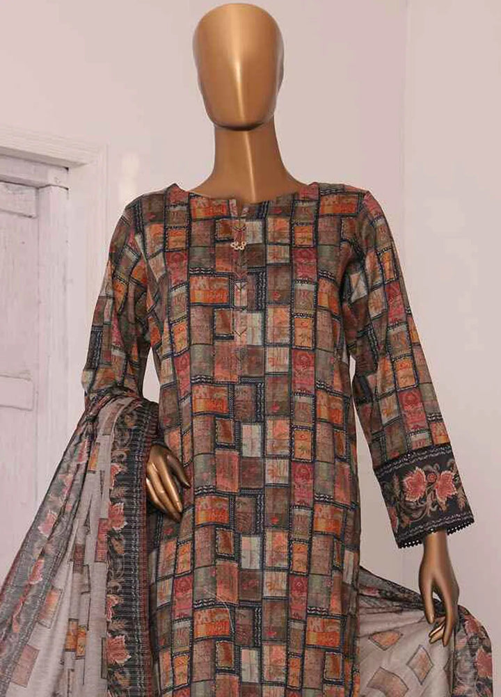 HZ Textiles Printed Lawn Suits Unstitched 3 Piece HZ25PVL3 PPC-191 - Summer Collection