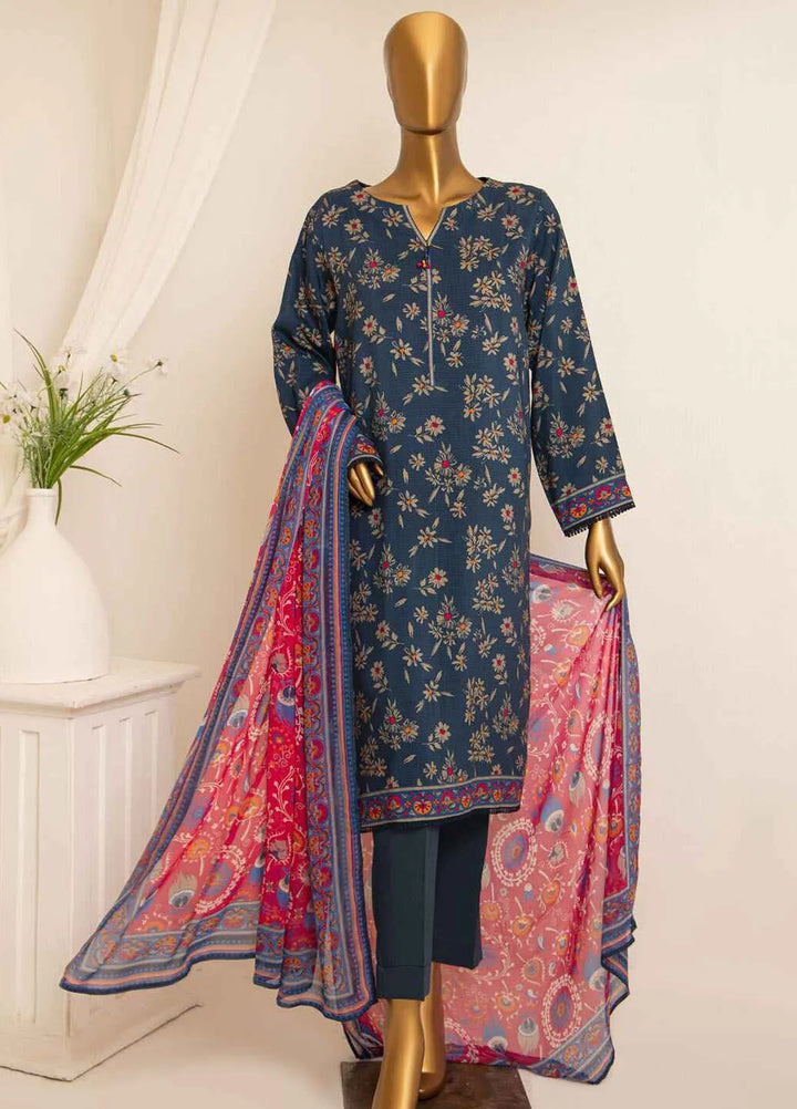 HZ Textiles Printed Viscose Suits Unstitched 3 Piece HZ25BD AVP-1103 - Winter Collection