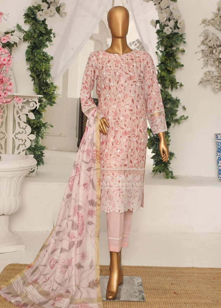 HZ Textiles Embroidered Chikankari Lawn Suits Unstitched 3 Piece HZ23OPK OPC 18412 - Summer Collection