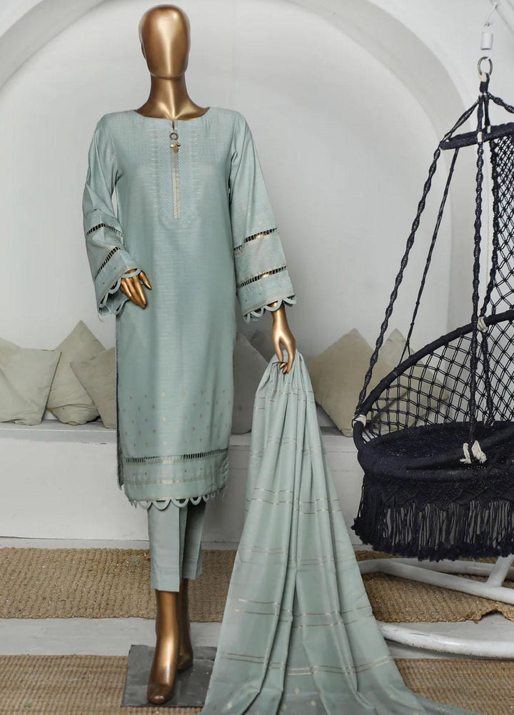 HZ Textiles Printed Jacquard Suits Unstitched 3 Piece HZ23VC VJ-06 - Winter Collection