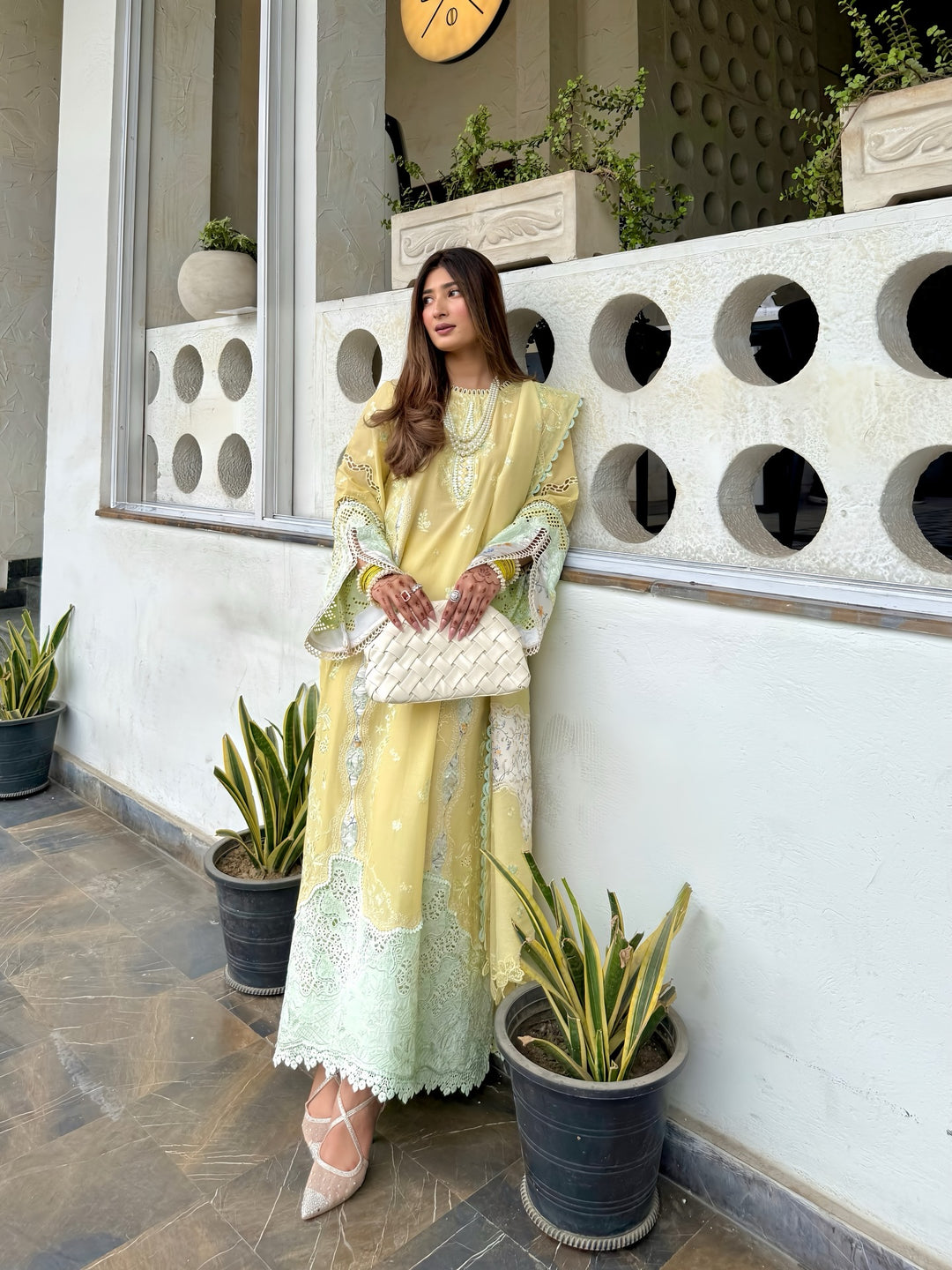 Qalamkar Chikankari Unstitched Embroidered Lawn 3 Piece Suit QLK26UCL CM-02 Ayla - Summer Collection