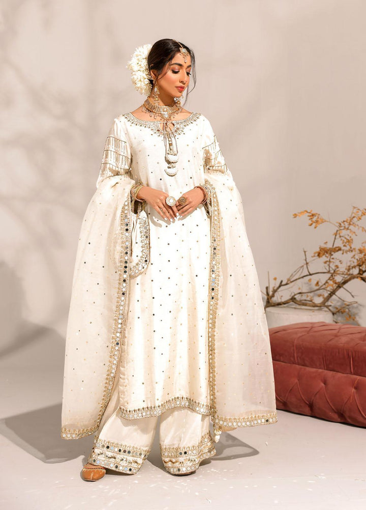 Ibraysha Luxury Pret  Raw Silk 3 Piece Dress IBR23MNF Ujala