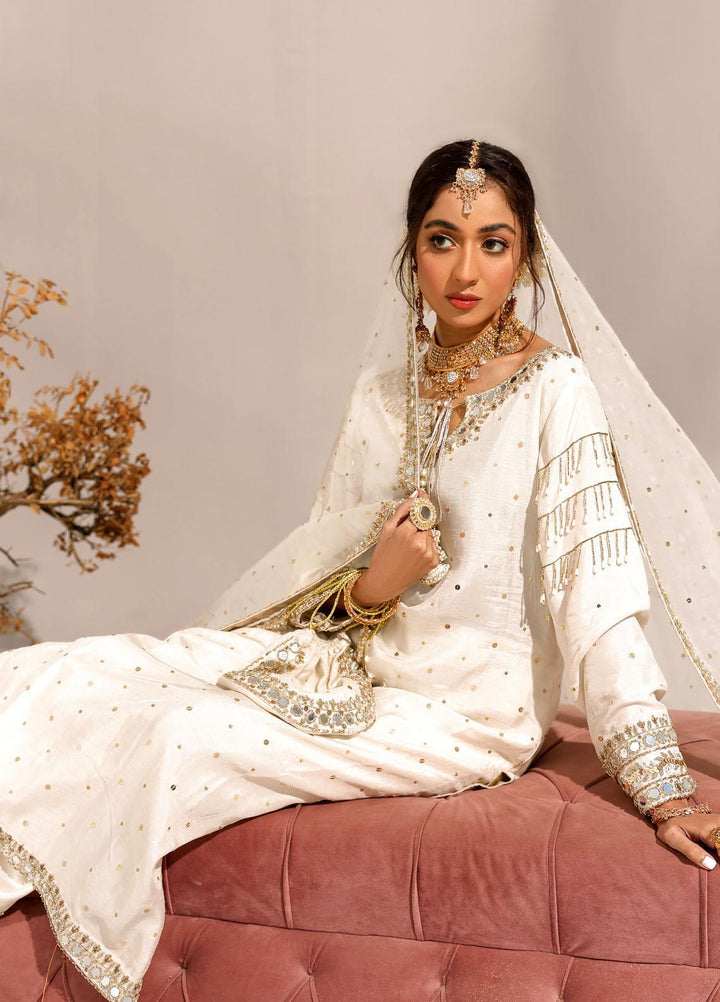 Ibraysha Luxury Pret  Raw Silk 3 Piece Dress IBR23MNF Ujala