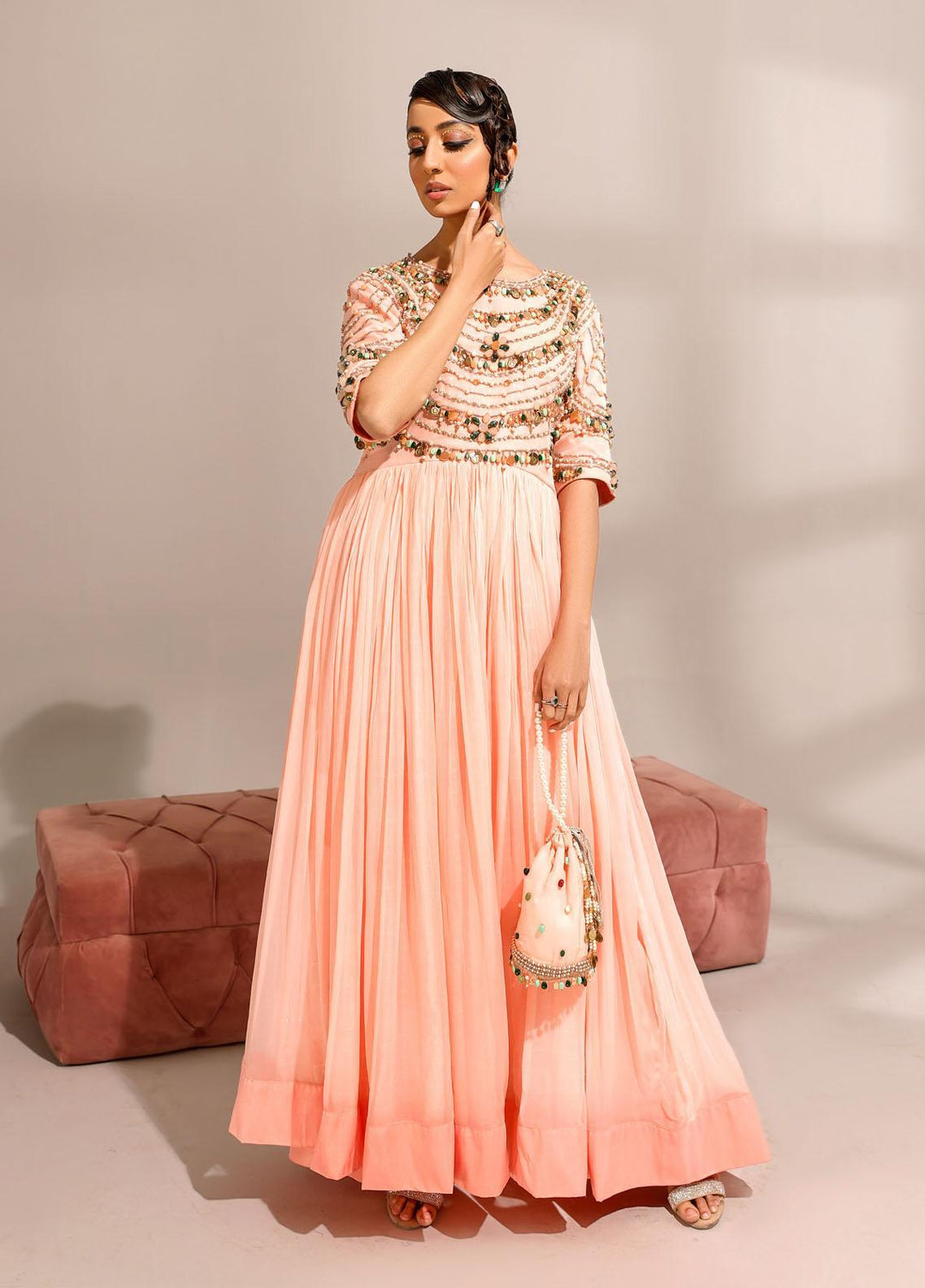 Ibraysha Luxury Pret  Chiffon 3 Piece Dress IBR23MNF Inara