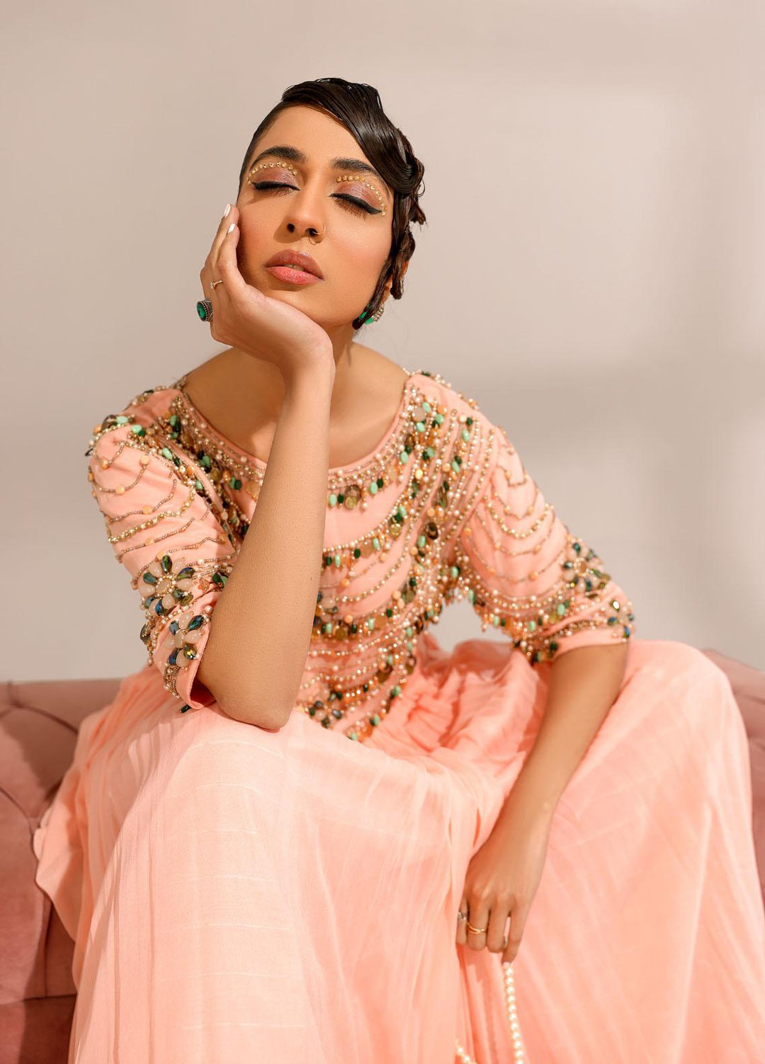 Ibraysha Luxury Pret  Chiffon 3 Piece Dress IBR23MNF Inara