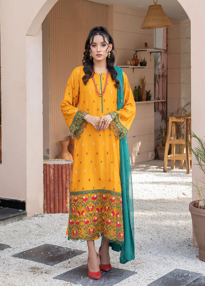 Ibtadda By Pashmire Pret Embroidered Viscose 3 Piece Suit Vernal
