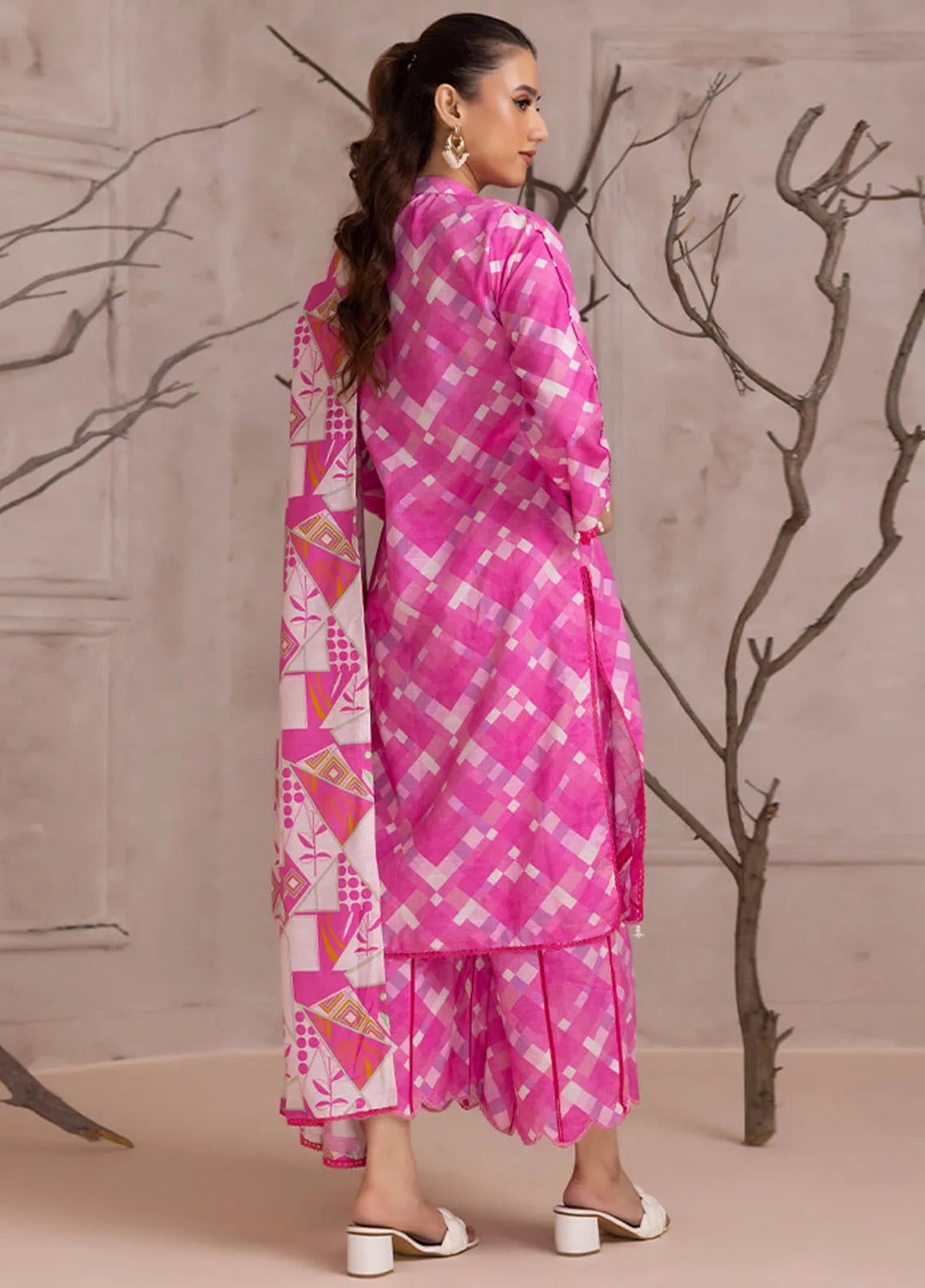 Identic By Regalia Printed Khaddar Suit Unstitched 3 Piece RGT24I4 D-04 - Winter Collection