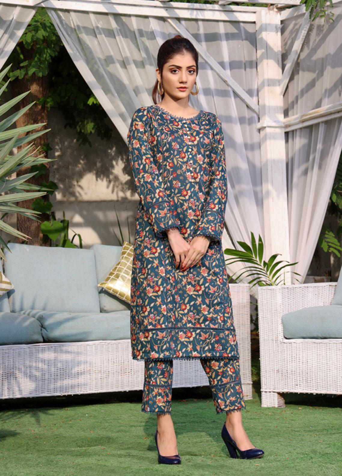 Identic Separates By Regalia Textiles Printed Khaddar Suits Unstitched ...