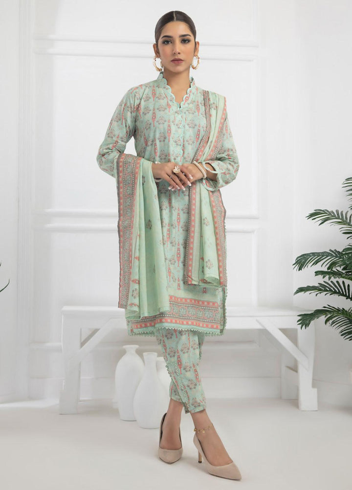 Identic Separates By Regalia Textiles Printed Lawn Suits Unstitched 3 Piece RGT23I-V6 D-03 - Summer Collection