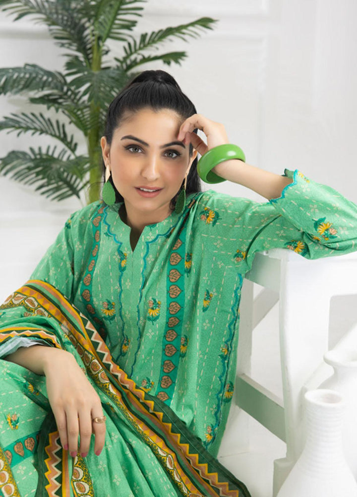 Identic Separates By Regalia Textiles Printed Lawn Suits Unstitched 3 Piece RGT23I-V6 D-08 - Summer Collection