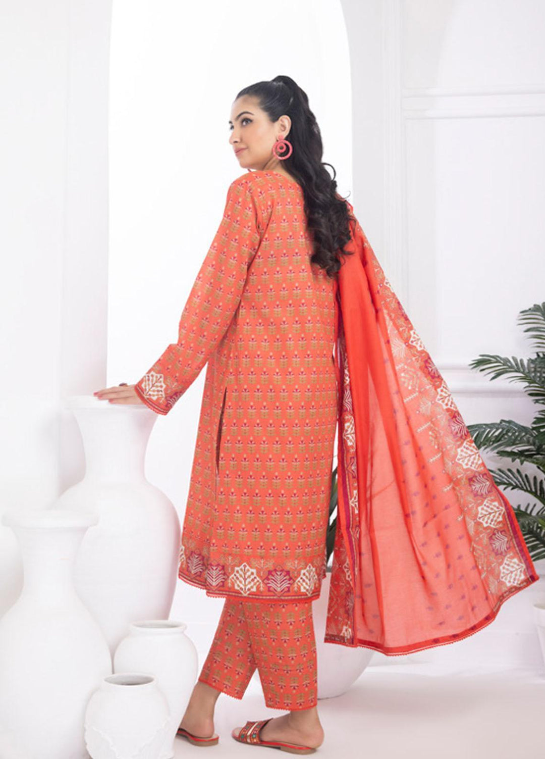 Identic Separates By Regalia Textiles Printed Lawn Suits Unstitched 3 Piece RGT23I-V6 D-09 - Summer Collection