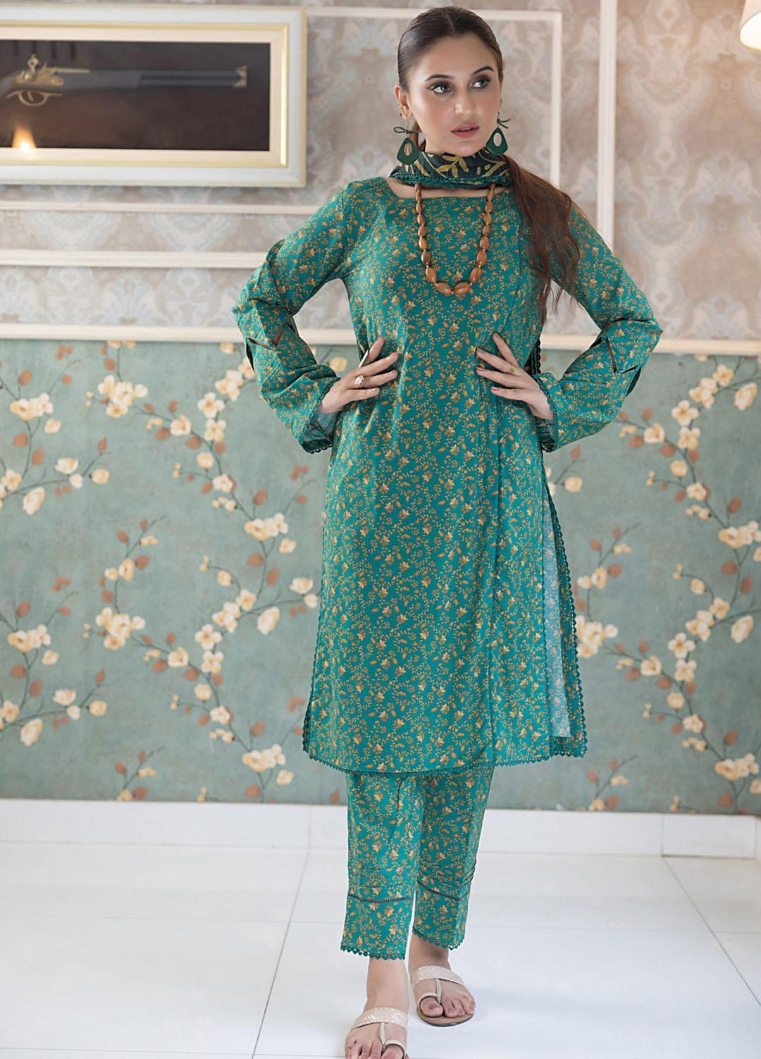 Identic Separates By Regalia Textiles Printed Cotton Suits Unstitched 3 Piece RGT23ISC ISPC-4 - Mid Summer Collection