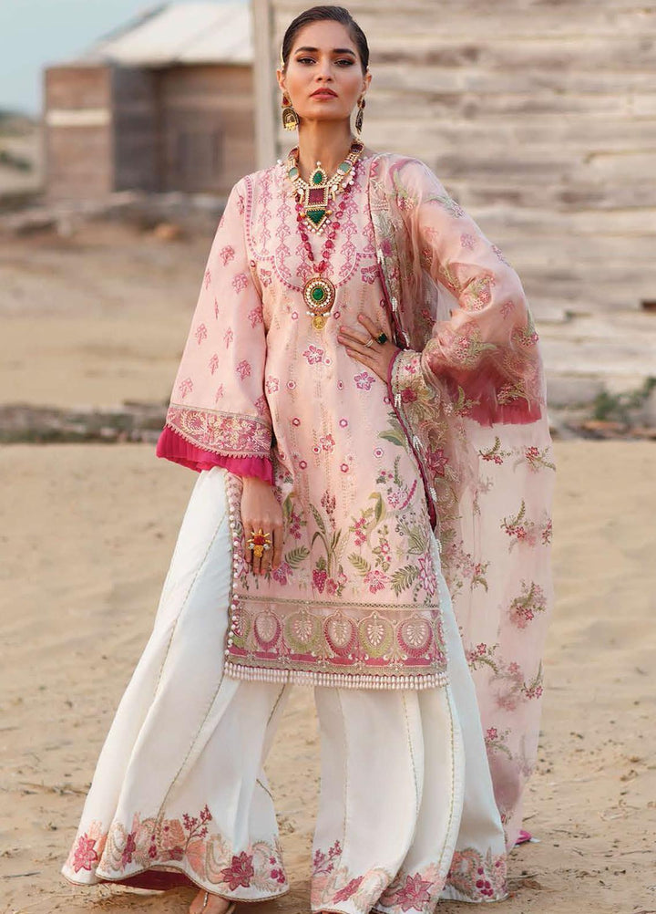 ILAHA Embroidered Lawn Suits Unstitched 3 Piece ILH21L IL007-Tozpembe - Luxury Collection