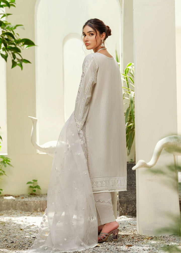 ILAHA Ready to Wear  Lawn 3 Piece Dress Grey D-01