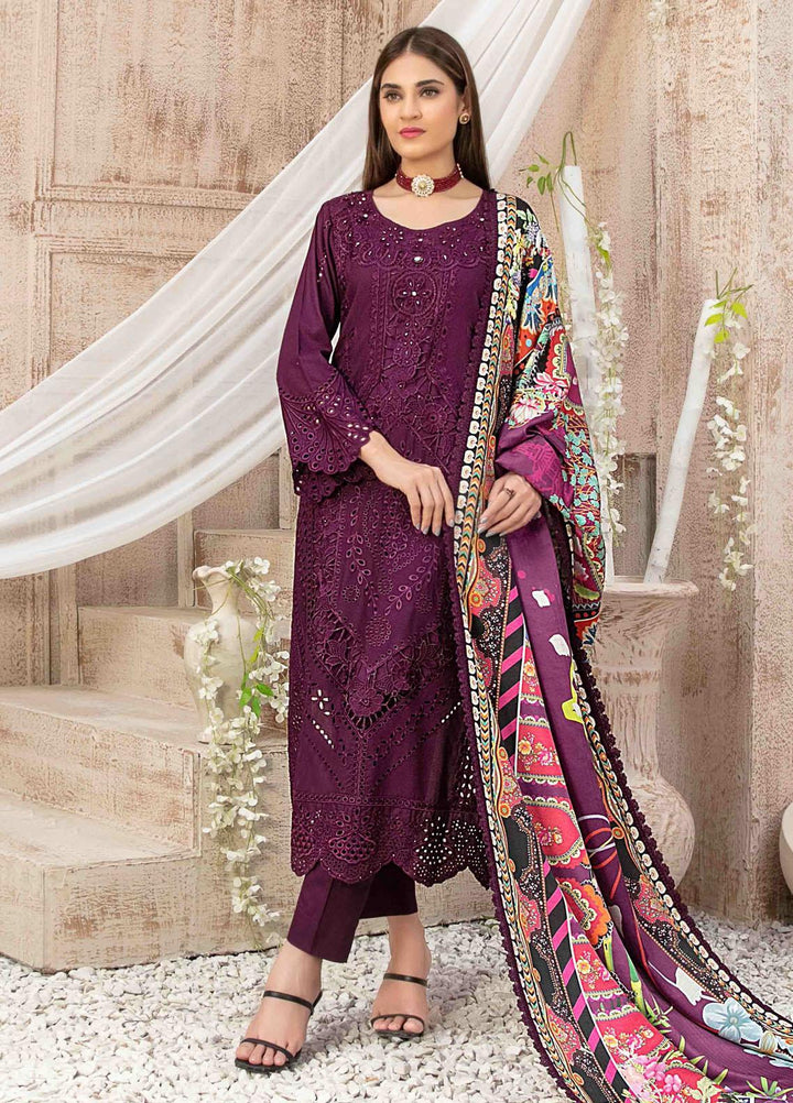 Ilona By Tawakkal Fabrics Embroidered Staple Suits Unstitched 3 Piece TWF23I 9583 - Winter Collection
