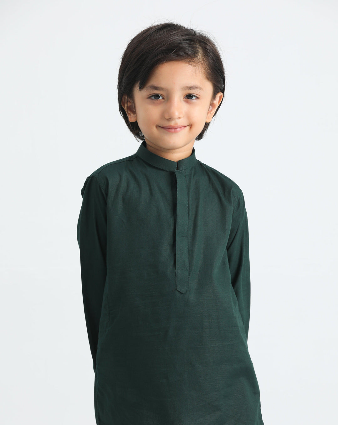 Muraqsh Ready To Wear Solids  Boys Pine Cotton Kurta Trouser MUR-PSCKT - Summer Collection