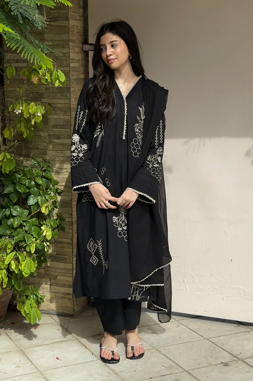 Liyaana From Nizka By Nida Rehan RTW Embroidered Lawn 2 Piece Suit Via - Casual Collection