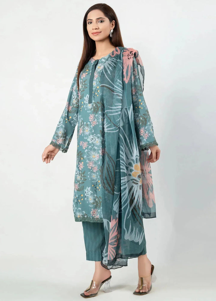 Imran Aftab Printed Silk Suit Unstitched 3 Piece IAW-UF-01 - Winter Collection