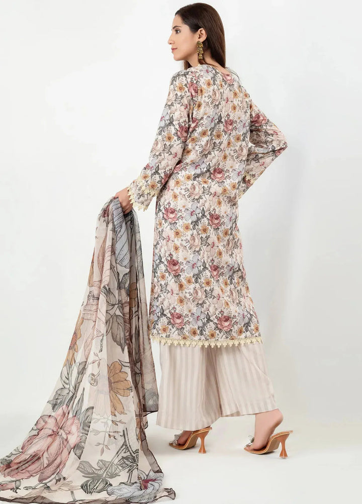 Imran Aftab Printed Silk Suit Unstitched 3 Piece IAW-UF-08 - Winter Collection