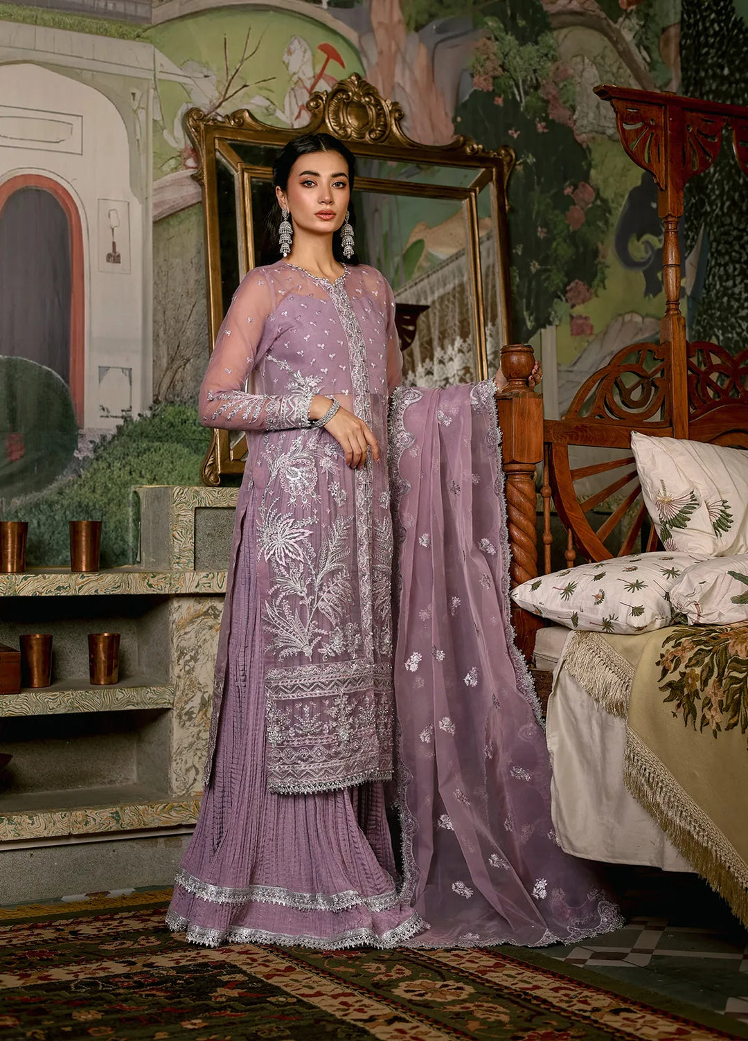 Imran Ramzan Embroidered Organza Suits Unstitched 3 Piece IR24R Zeena - Formals Collection